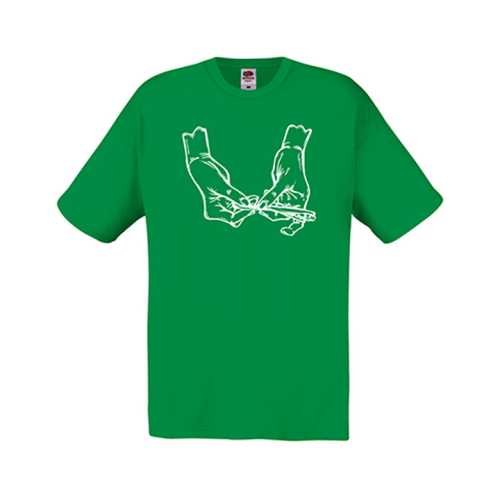 Tshirt verde mani Er Canaparo